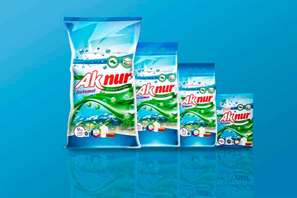 Стиральный порошок "Ак нур автомат" 9 кг. — product photo