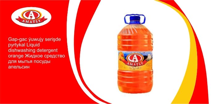 Liquid dishwashing detergent orange 3kg — product photo
