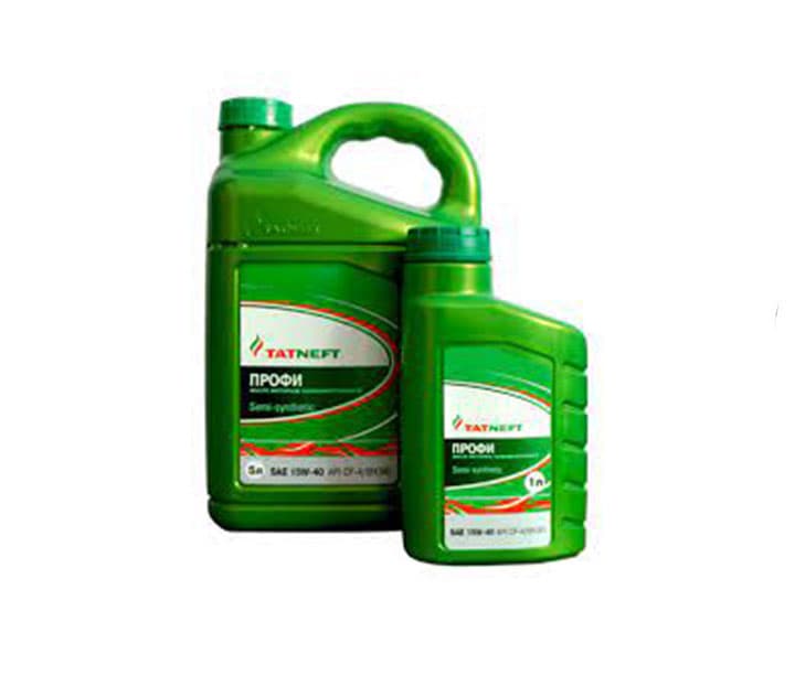 semi-synthetic motor oil "Tatneft Profi" SAE 10W-40 — product photo