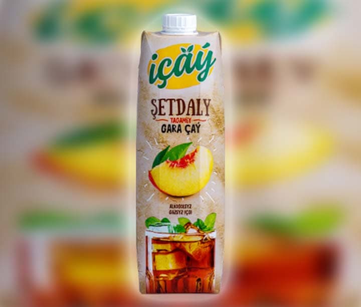 холодный черный чай со вкусом персика — product photo