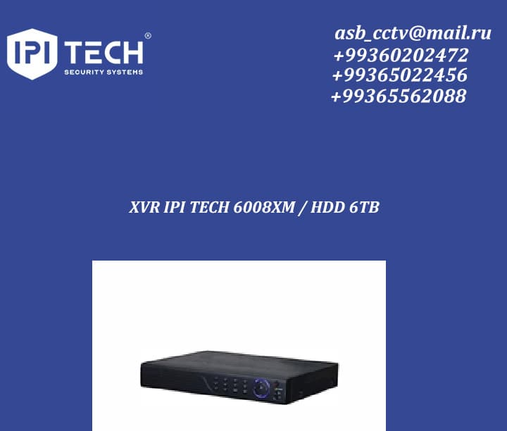XVR IPI TECH 6008XM / HDD 6TB