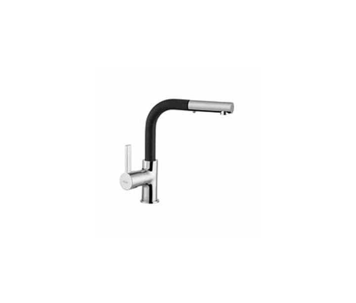 ADELL KELVIN SPIRALLI MUTFAK BATARYASI METALIK SIYAH 1/2" FLEX — product photo