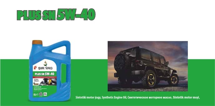 PLUS SN 5W-40 — ŞIR ÝAG ürünü