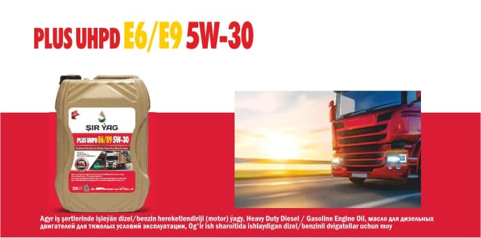 PLUS UHPD E6 E9 5W-30 — ŞIR ÝAG ürünü