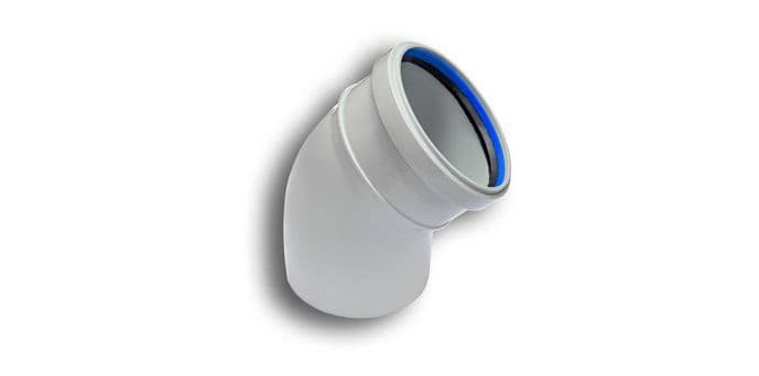 PE Sewage Pipe Connecting Elbow DN110/45° — product photo