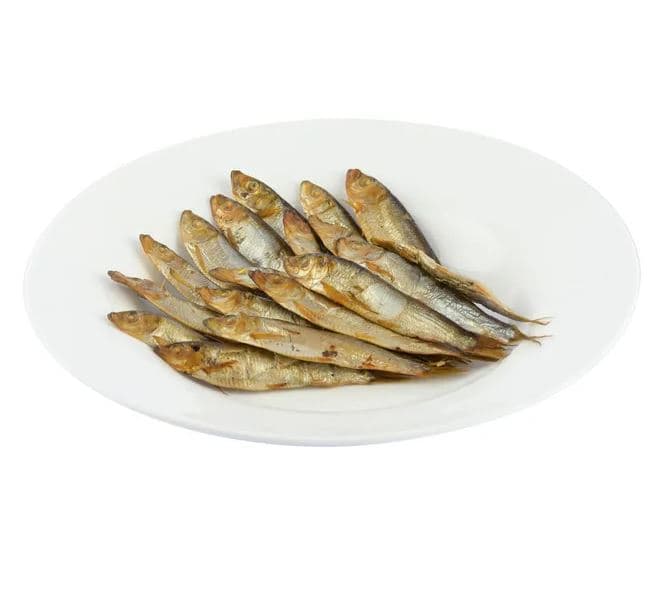 cold smoked caspian sprat — product photo
