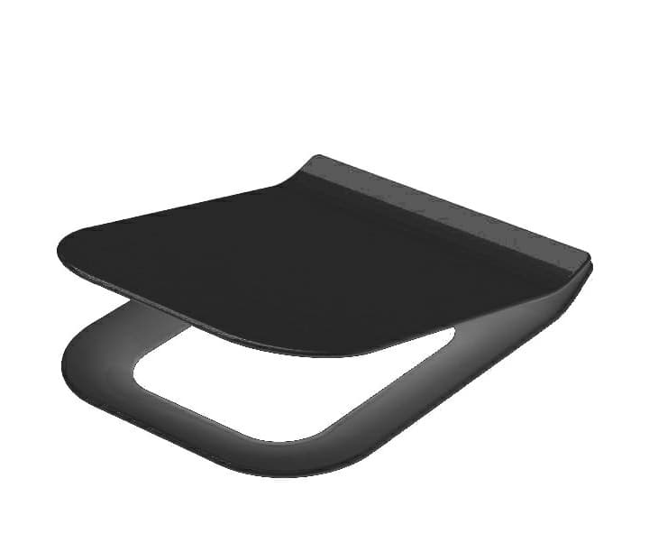 IDEVIT HALLEY ULTRA SLIM KLOZET KAPAK MAT SIYAH RENKLI — product photo