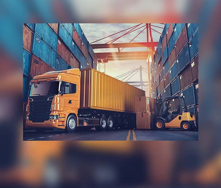 transportation of hazardous cargo by road — product photo