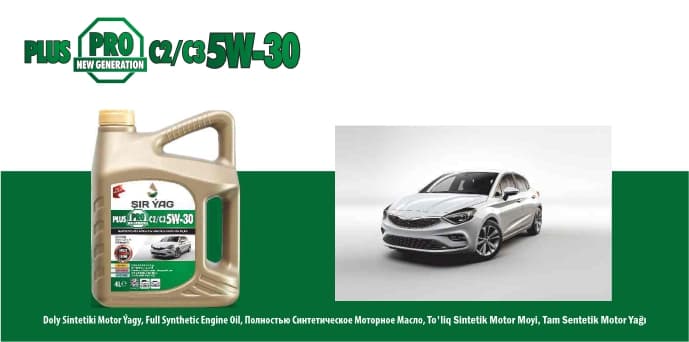 PLUS PRO C2 C3 5W-30 — ŞIR ÝAG ürünü