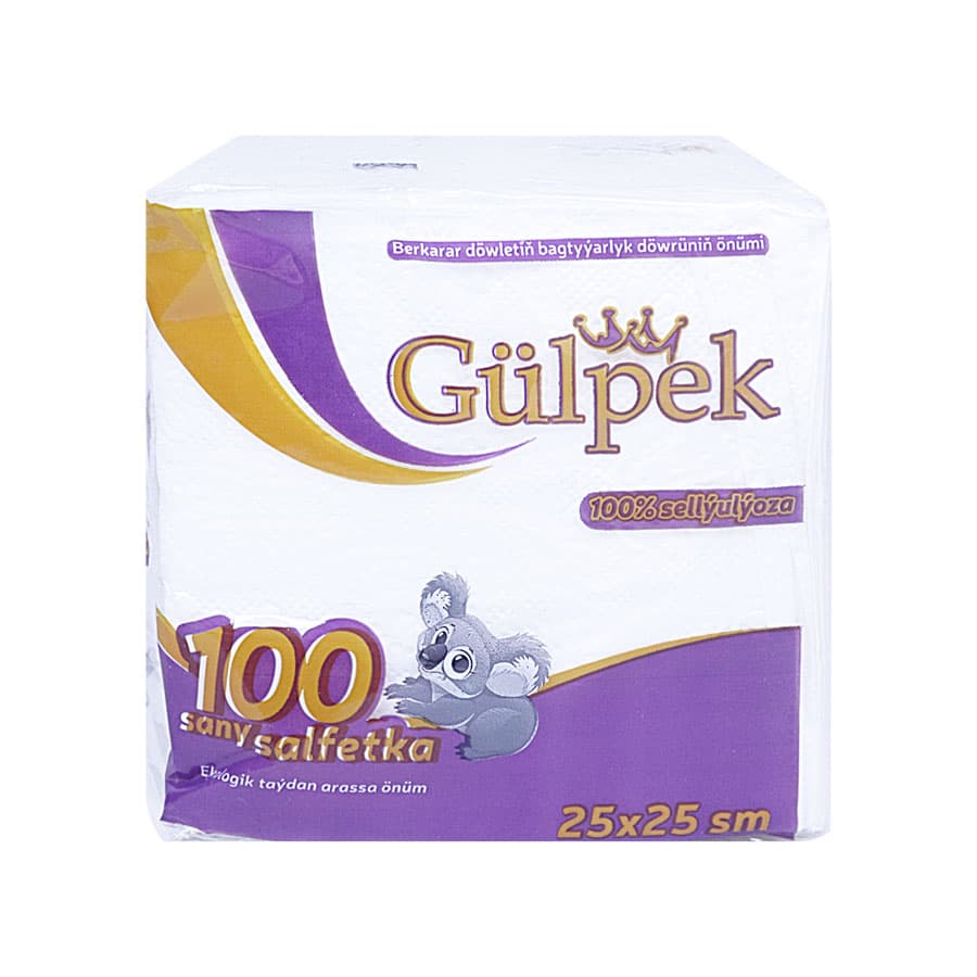 25x25 salfetka 1 gatly 100 ýaprak