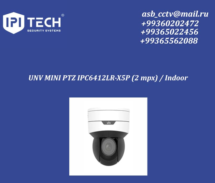 UNV MINI PTZ IPC6412LR-X5P (2 mpx) / Indoor — product photo