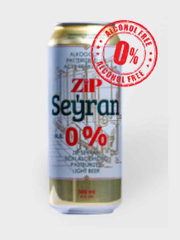 Zip “Seýran” alýumin gapda ýeňil pasterizirlenen ýörite alkogolsyz piwo 500 ml Alk. 0 wol.