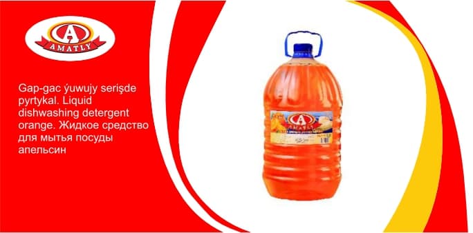 Liquid dishwashing detergent orange 5kg — product photo