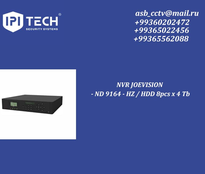 NVR JOEVISION - ND 9164 - HZ / HDD 8pcs x 4 Tb — product photo