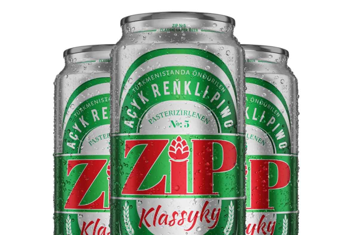 Zip ”№5 Classic” light unfiltered, unpasteurized draft beer Alk. 4.0vol. — product photo