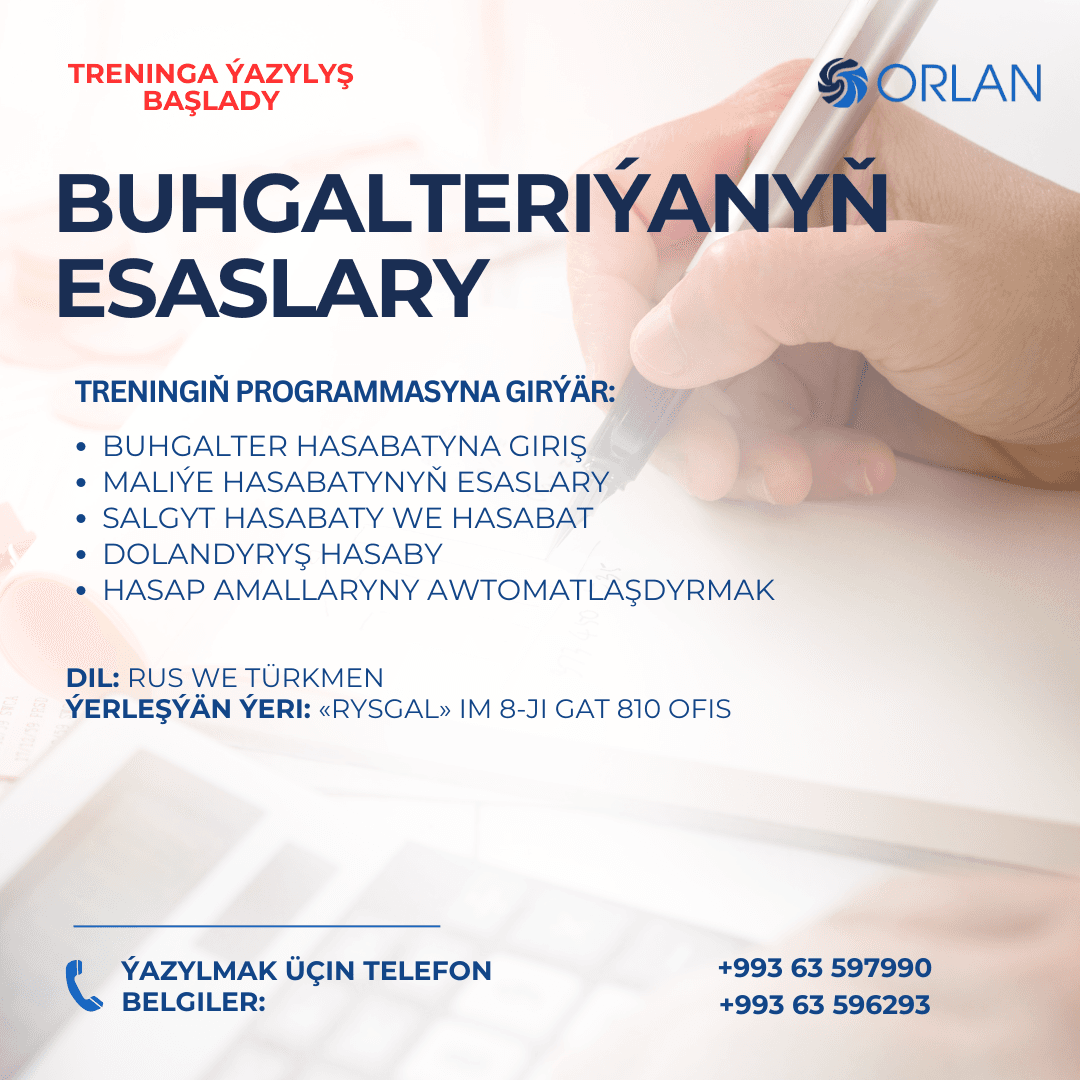 Buhgalteriýanyň esaslary treningi