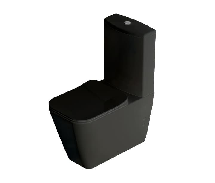 IDEVIT HALLEY DUVARA SIFIR KLOZET SET 3 MAT SIYAH (KLOZET + REZV+ CIFT IC TAKIM) — product photo