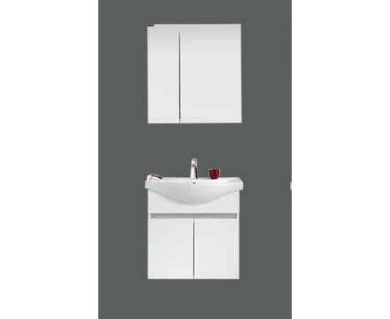 Раковина в ванную комнату с тумбой и зеркалом 65 см — product photo