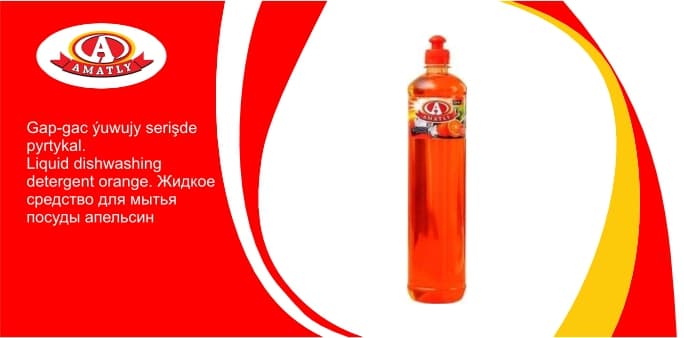 Liquid dishwashing detergent orange 950g — product photo
