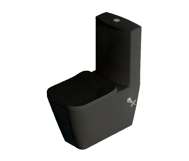 IDEVIT HALLEY DUVARA SIFIR MUSLUKLU KLOZET SET 3 MAT SIYAH (KLOZET MUSLUKLU + REZV+ CIFT IC TAKIM) — product photo