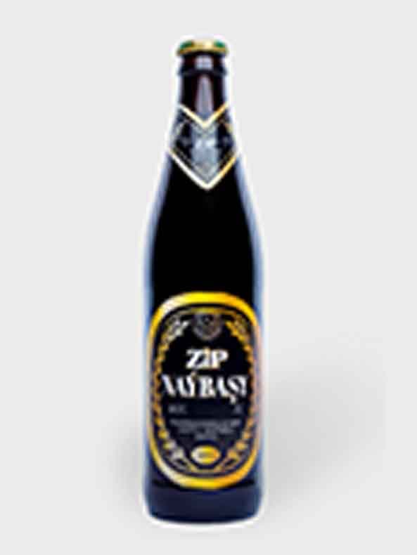 Zip “Naýbaşy” aýna çüýşede gara pasterizirlenen piwo 500 ml Alk. 4.7 wol.