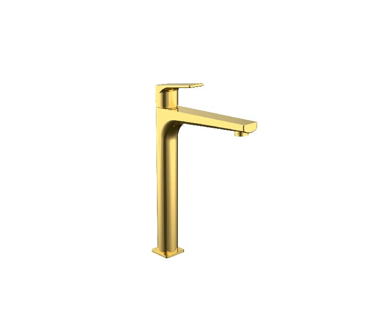 ADELL AZURE GOLD TALL LAVABO BATARYASI 1/2 FLEX — product photo