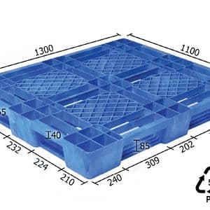 Industrial Plastic Pallet (1300 x 1100 mm) — photo 2