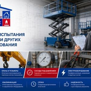Технические испытания грузоподъёмных механизмов и других устройств — фото товара