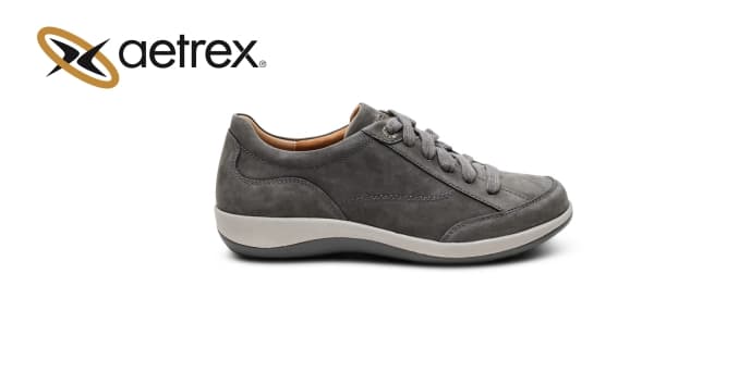 Женские кроссовки DAHLIA CHARCOAL WIDE — товар компании Aetrex