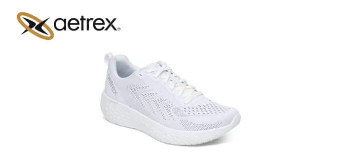 Women’s sneakers DANIKA WHITE — product by Aetrex