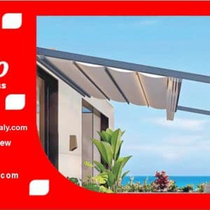 Süýşürilýän tentli pergola — önüm suraty