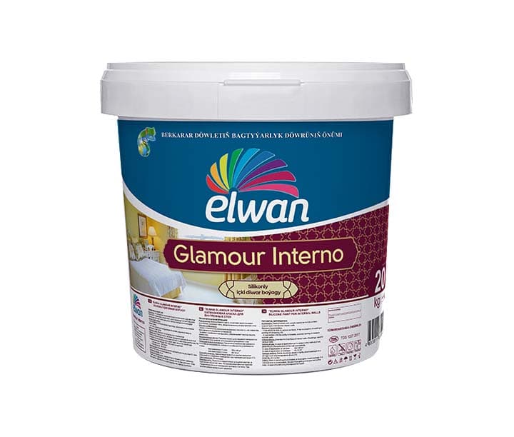 silikonly içki diwar boýagy "glamur interno" — Elwan Boýag önümi