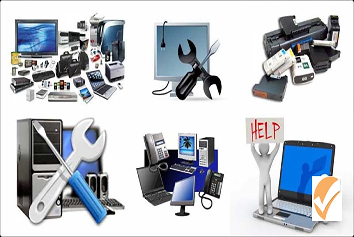 maintenance and repair of office equipment (computers, laptops, printers, copiers) — product photo