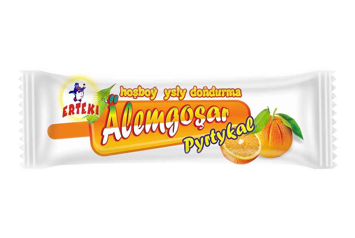 "Älemgoşar" portakal aromalı dondurma — Erteki ürünü