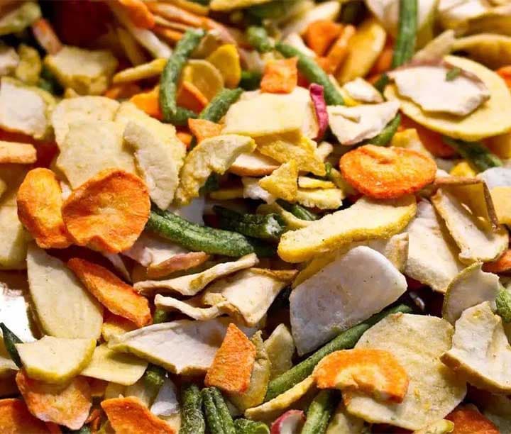 dried vegetables — product photo