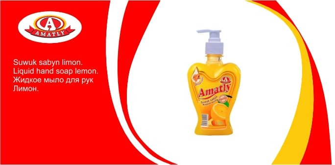 Liquid hand soap lemon 450g — product by "Аматлы" Моющие Средства