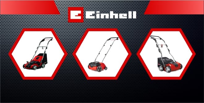 Çim havalandırma ve kazıma makineleri — Einhell ürünü