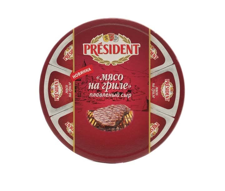 cream cheese "President" grilled meat — product photo