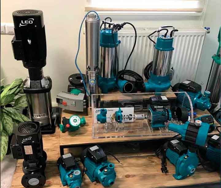 “Leo Pump” water pumps — product photo