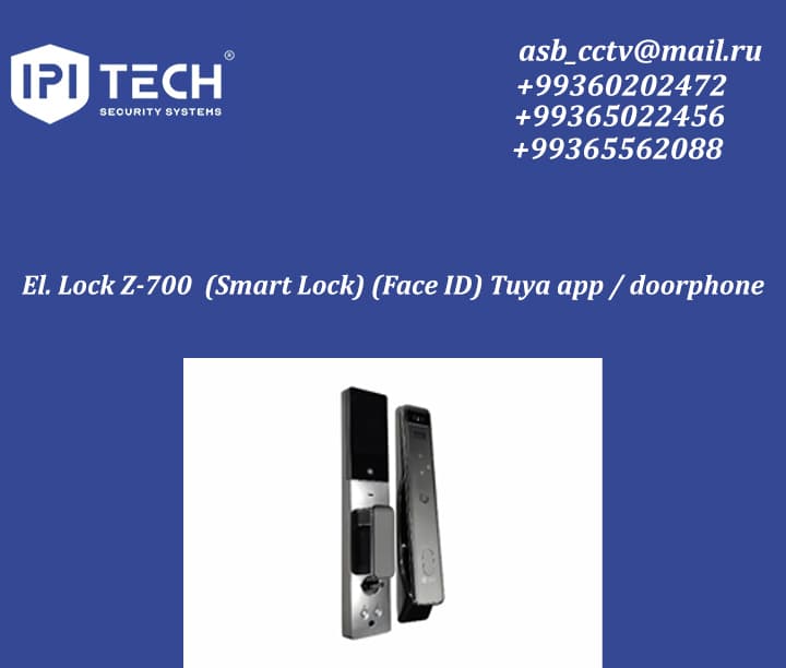 El. Lock Z-700 (Smart Lock) (Face ID) Tuya app / doorphone — product by Ipi Tech