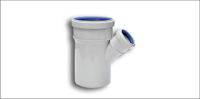 PE Sewage Pipe Connector DN110x50 — product by Дамджа Пластик