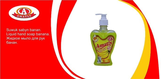 Liquid hand soap banana 450g — product by "Аматлы" Моющие Средства