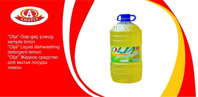 "Olja" gap-gaç ýuwujy serişde limon 3kg — "Аmatly" Ýuwujy Serişdeleri önümi