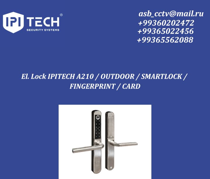El. Lock IPITECH A210 / OUTDOOR / SMARTLOCK / FINGERPRINT / CARD — product by Ipi Tech