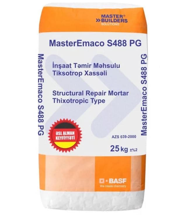 MasterEmaco S488 (Dry mix of thixotropic type for structural concrete repair — product by Камиль Дизайн