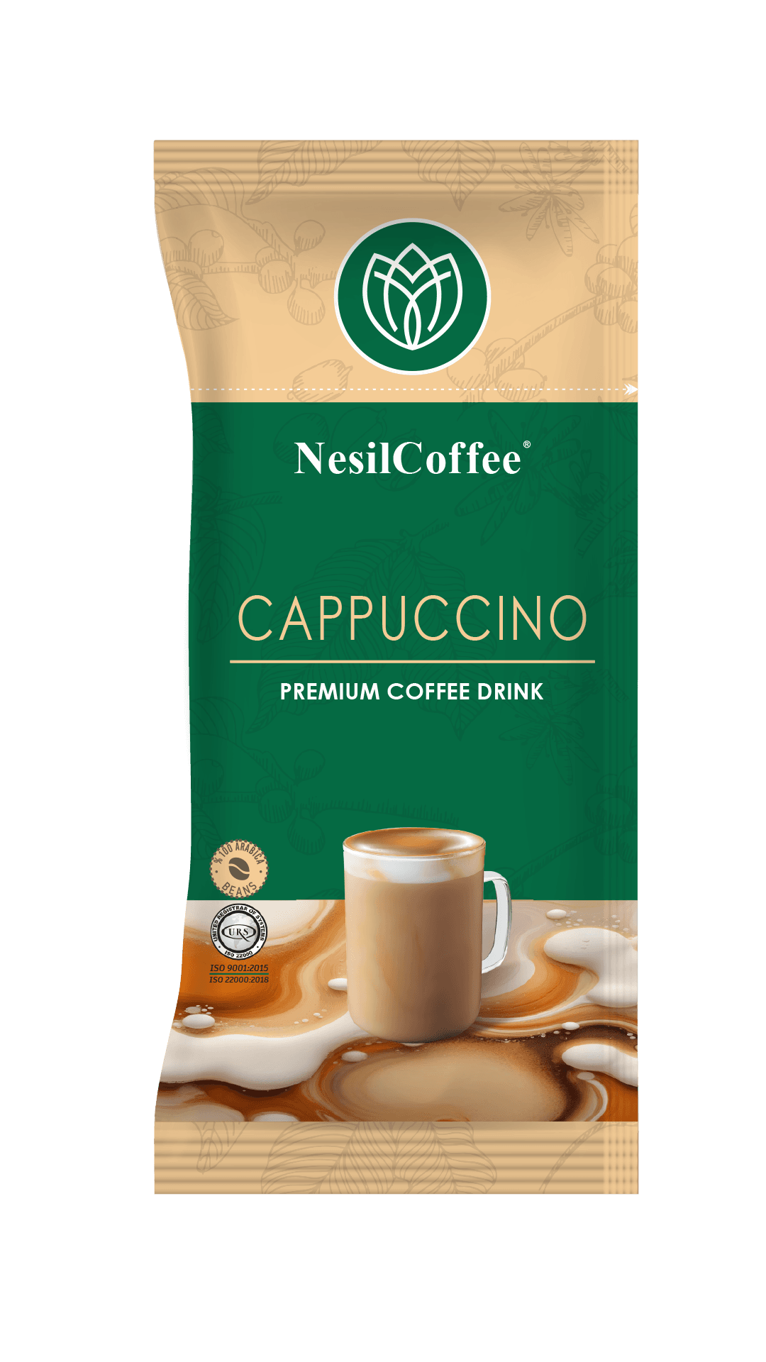 Hazır kahve “3'ü 1 arada” Cappuccino (bir paket 20 adet 400g) — Nesılcoffee ürünü