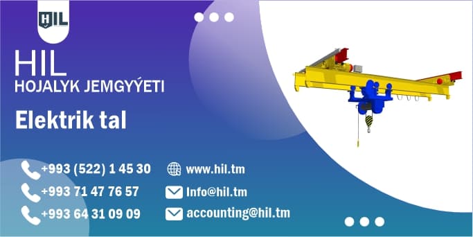 Elektrik vinç kirişi — HIL Hojalyk Jemgyýetı ürünü