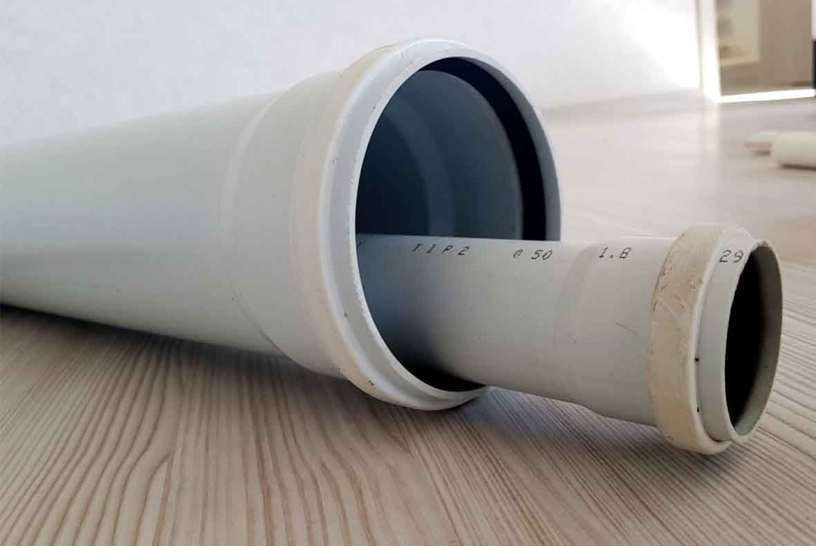 PVC sewage pipes Q 50-160 — product photo