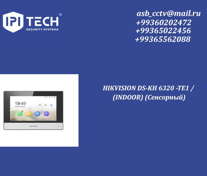 HIKVISION DS-KH 6320 -TE1 / (INDOOR) (Сенсорный) — Ipi Tech önümi
