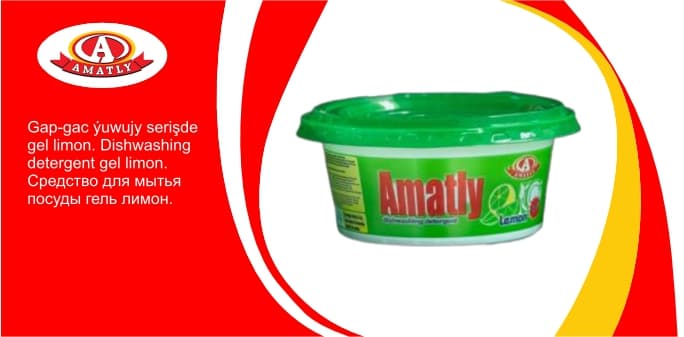 Dishwashing detergent gel limon 180g — product by "Аматлы" Моющие Средства